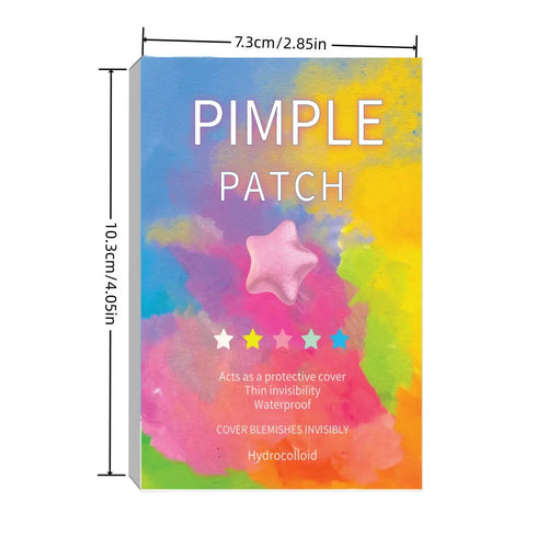 560 Pcs Star Acne Stickers, Comfortable Blemish Patch, Hydrocolloid Acne Patch, Portable Facial Care, Suitable for All Occasions, 7 Colors, Makeup Essential