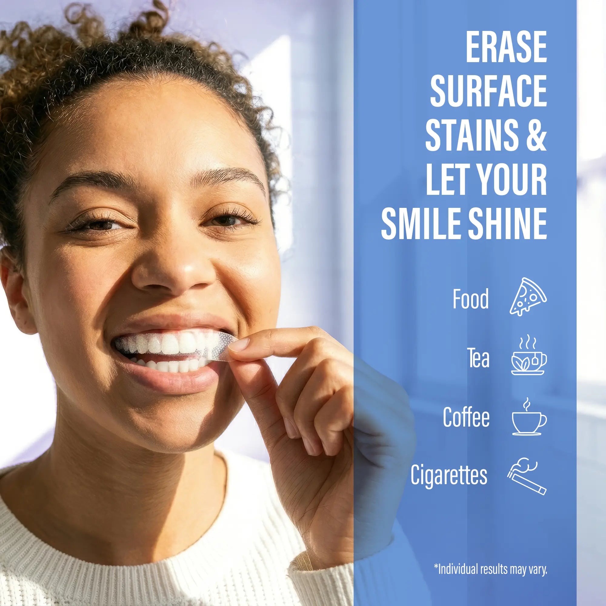 Gurunanda Whitening Strips, 7-Day Treatment (7 Packets - 2 Strips per Pack) - Non-Slip, Dry Strip Technology