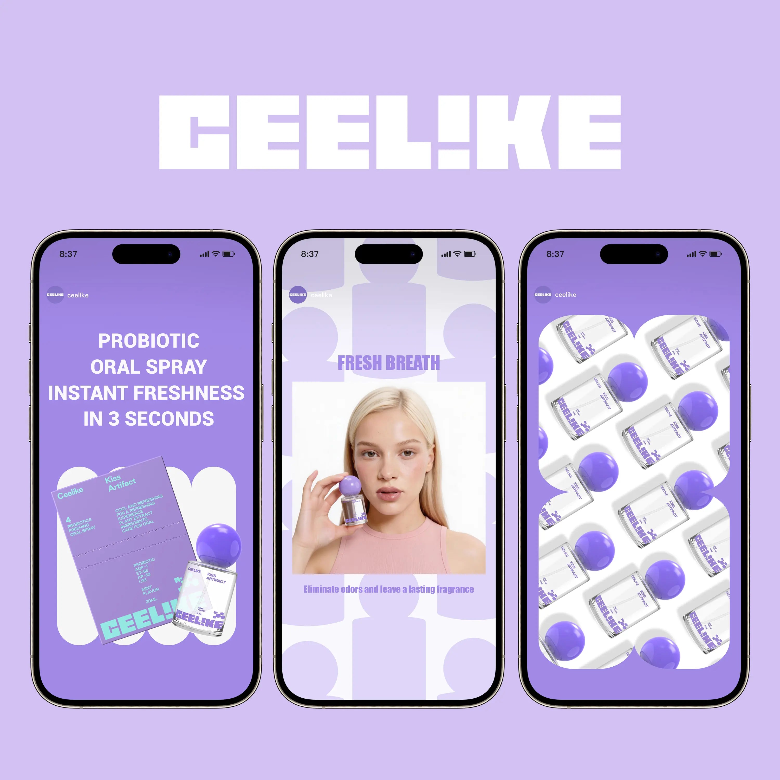 CEELIKE Probiotic Oral Spray 20Ml - Fresh Breath & Oral Care, Sugar-Free, Portable, Long-Lasting Freshness #Tiktokshopblackfriday