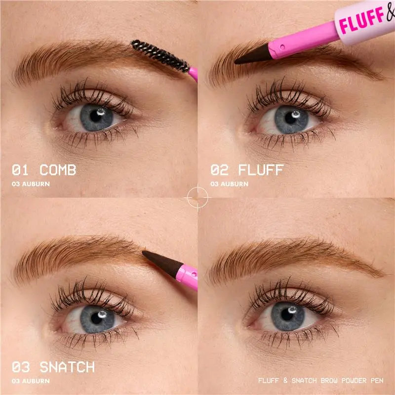 [NEW & EXCLUSIVE] Fluff & Snatch Brow Powder Pen, 24H Wear, Cream to Powder Eyebrow, Transfer-Resistant Formula, NYX Professional Makeup