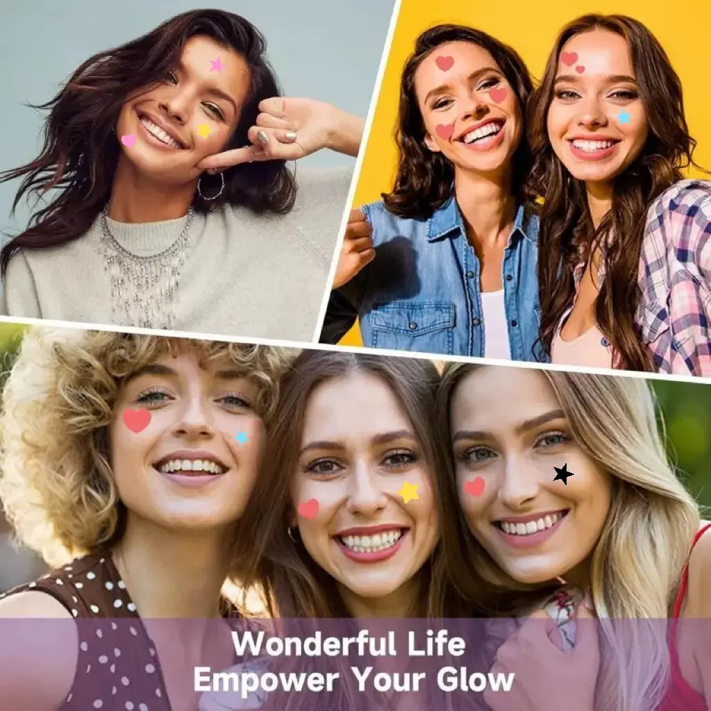 560 Pcs Star Acne Stickers, Comfortable Blemish Patch, Hydrocolloid Acne Patch, Portable Facial Care, Suitable for All Occasions, 7 Colors, Makeup Essential